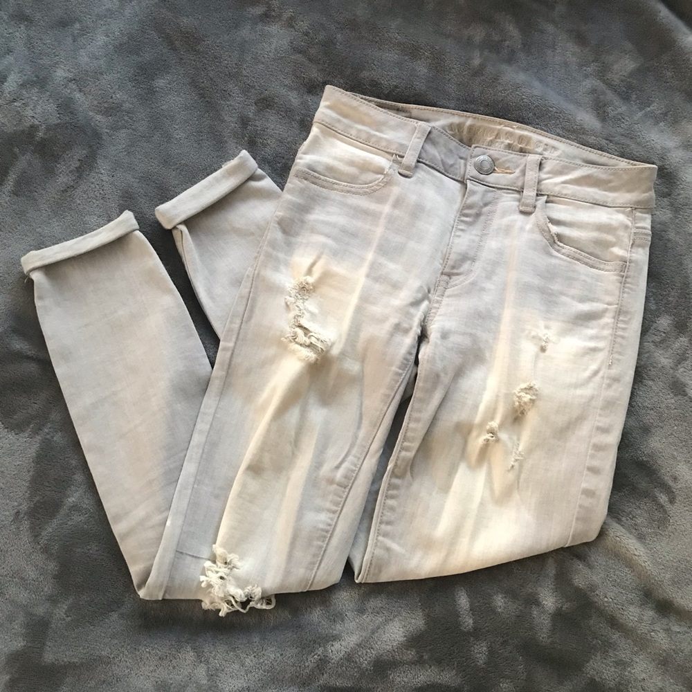 AEO Ripped Skinny Jeans